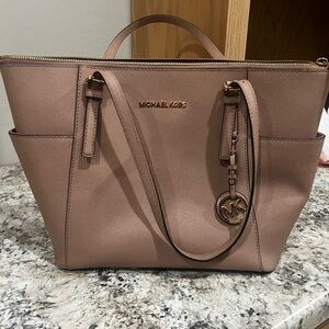 Blush Pink Michael Kors Tote Handbag